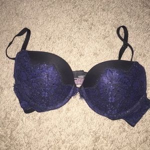 Navy blue & black Victoria’s Secret Bombshell Bra